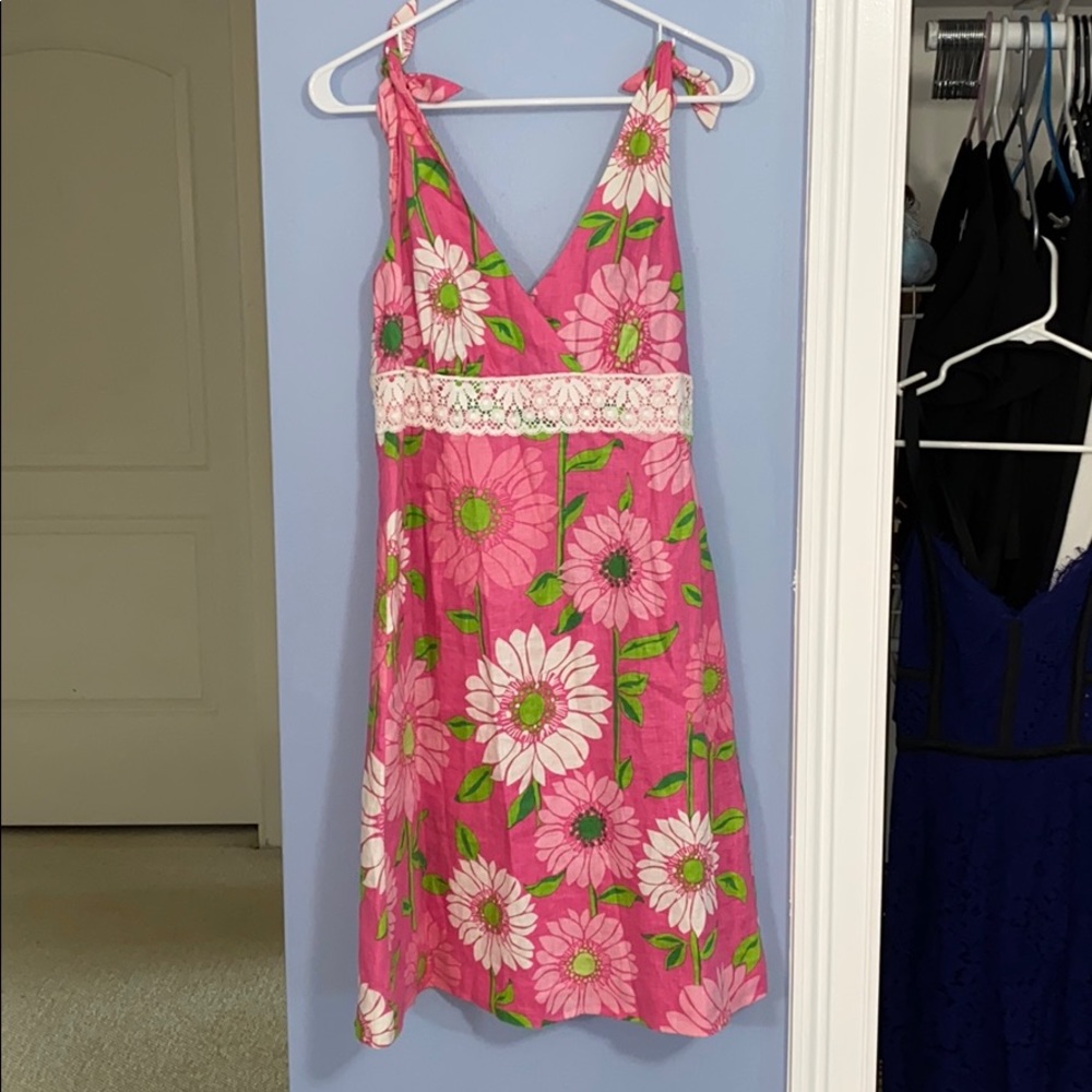 lilly pulitzer flower summer dress